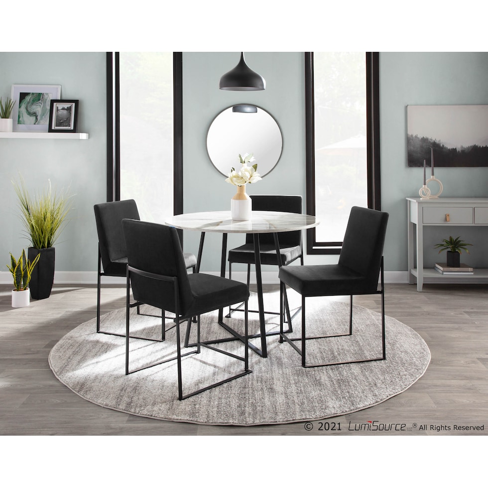 reine gray dining chair   