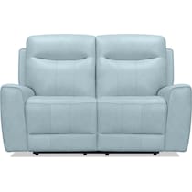 remi blue loveseat   