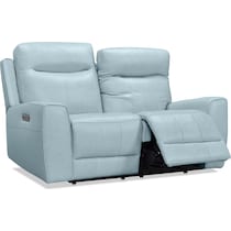 remi blue loveseat   