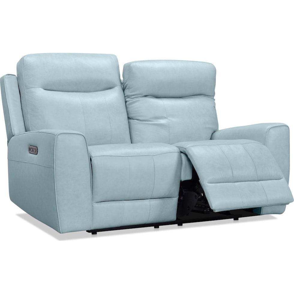 remi blue loveseat   