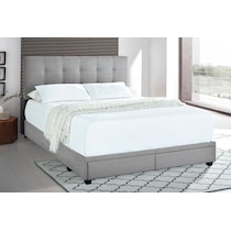 renata gray queen bed   