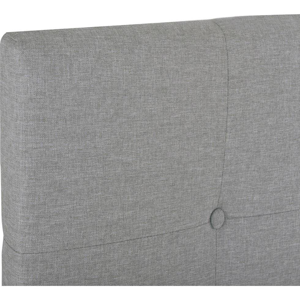 renata gray queen bed   