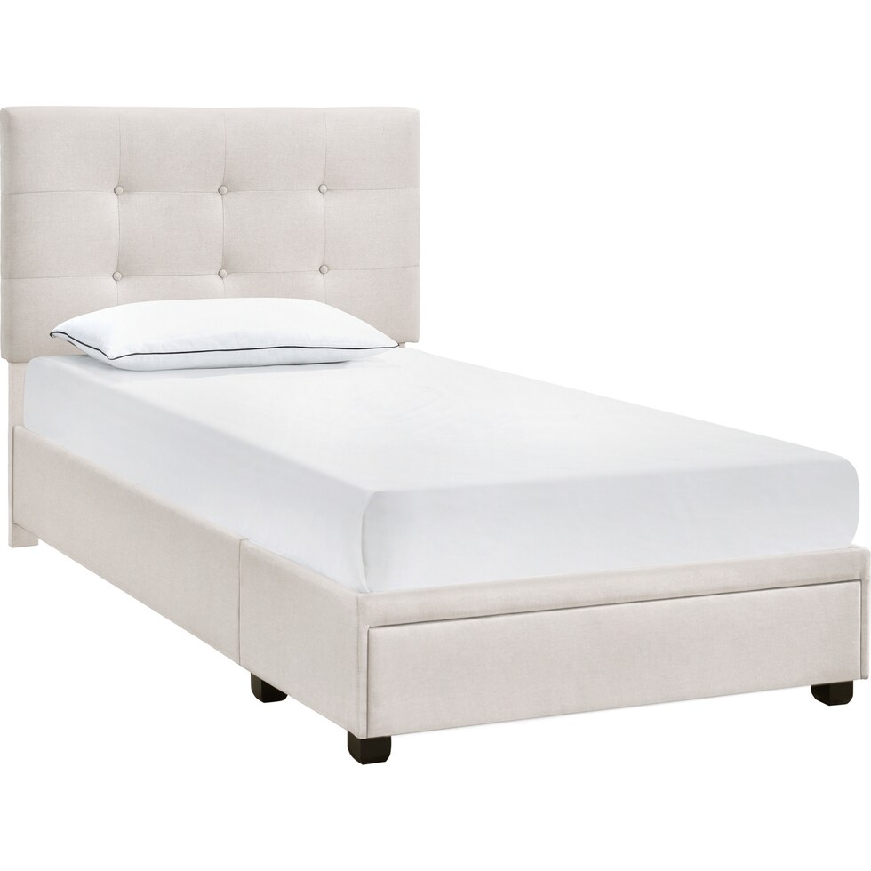 renata gray twin bed   