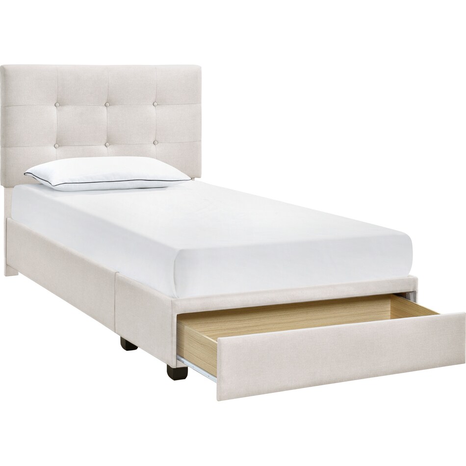 renata gray twin bed   