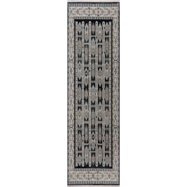 Reno Area Rug - Blue/Tan