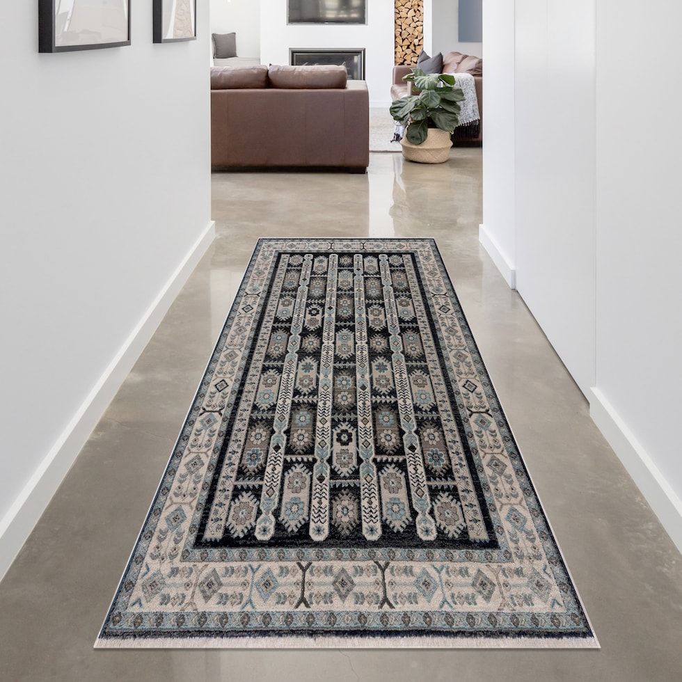 reno blue tan area rug  x    