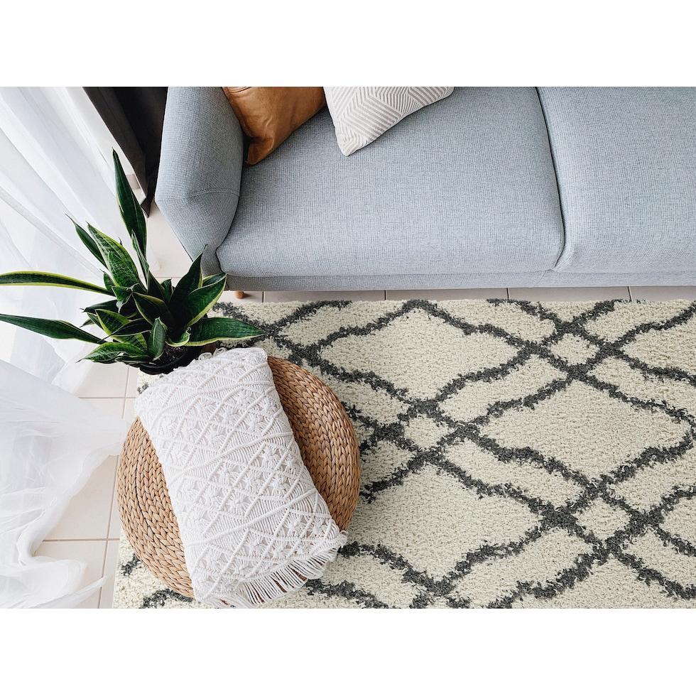 reposado white rug   