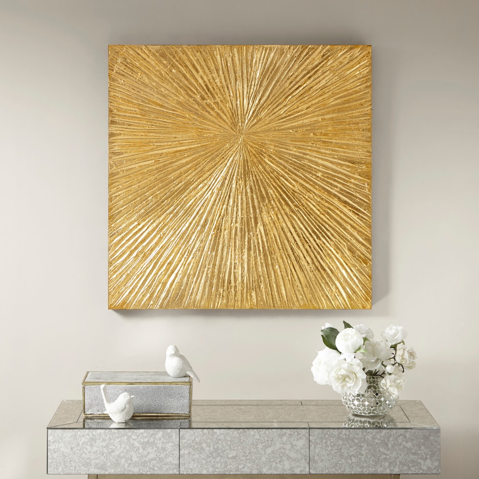 resin gold wall art   