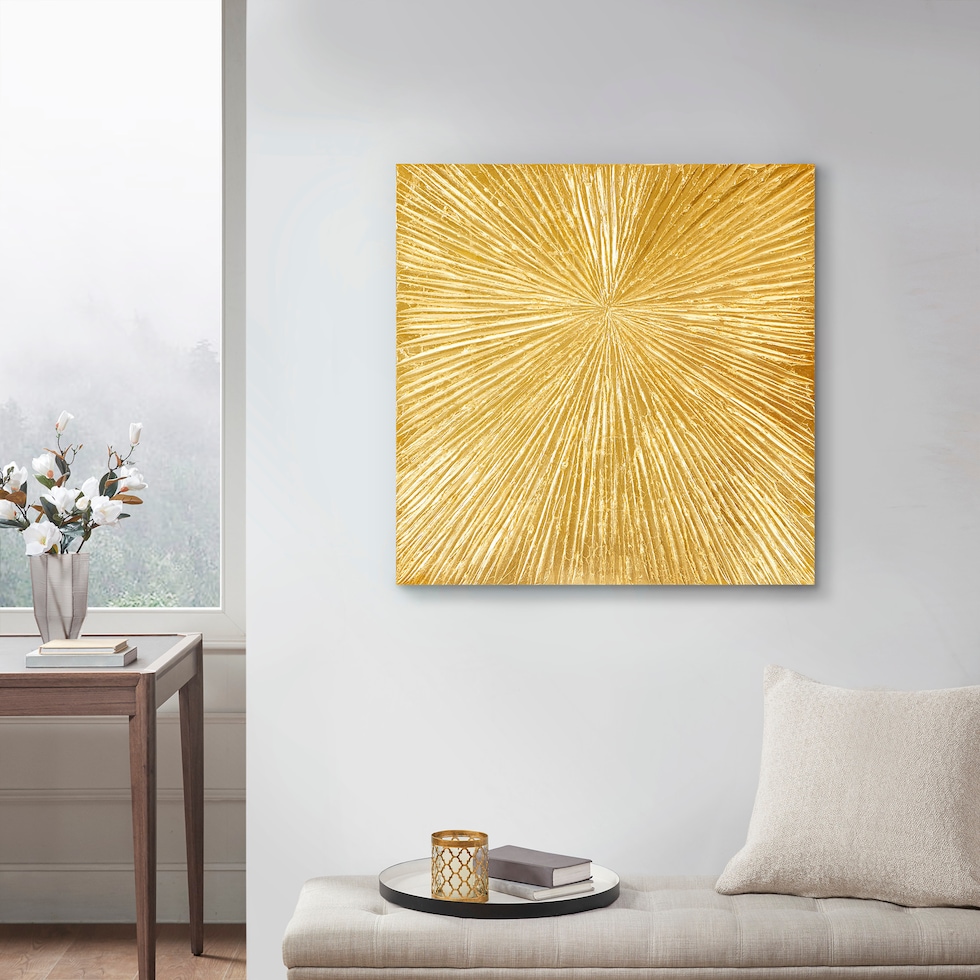 resin gold wall art   