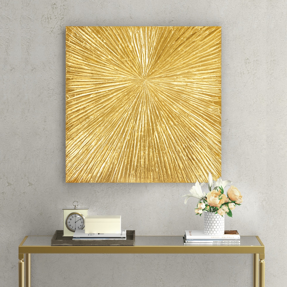 resin gold wall art   