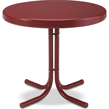 Kona Outdoor Side Table - Bright Red