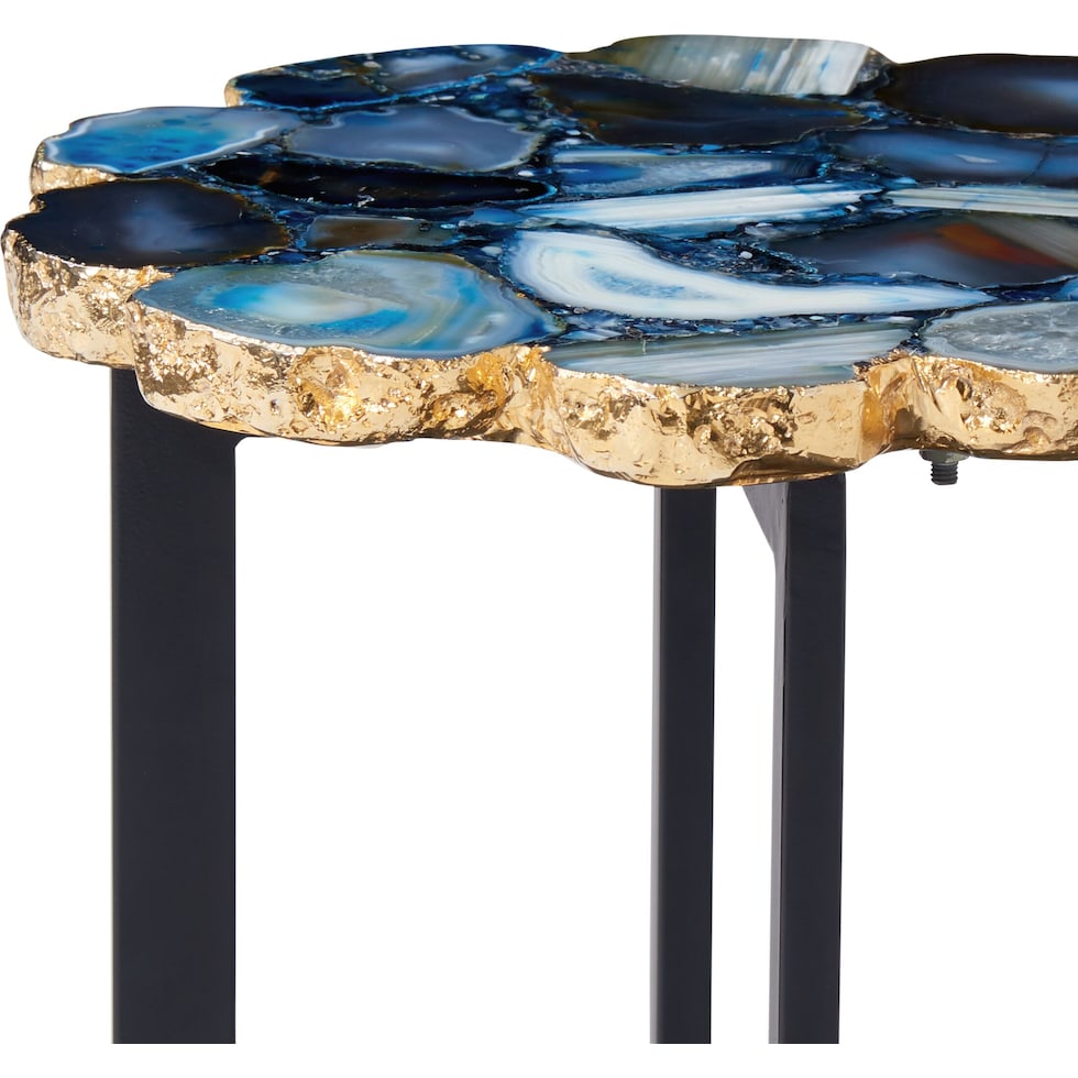 retu blue accent table   