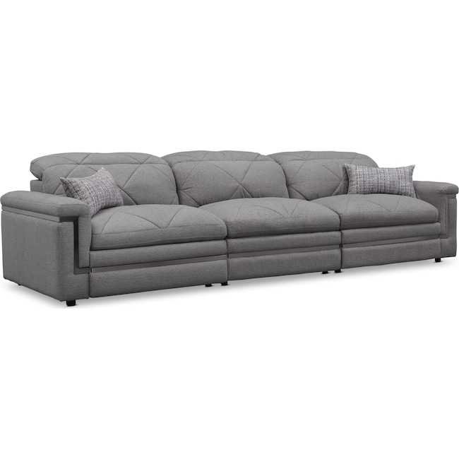 Living Room Furniture - Revel 3-Piece Dual-Power Reclining Sofa