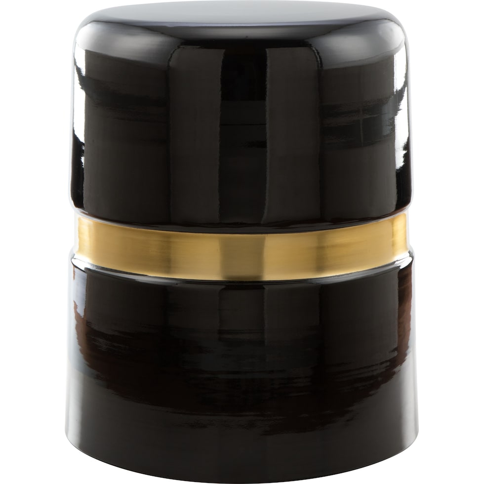 revlo black and gold side table   