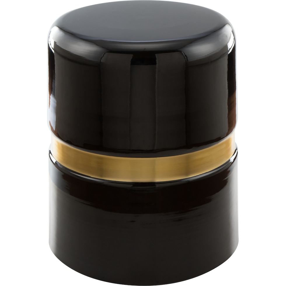 revlo black and gold side table   