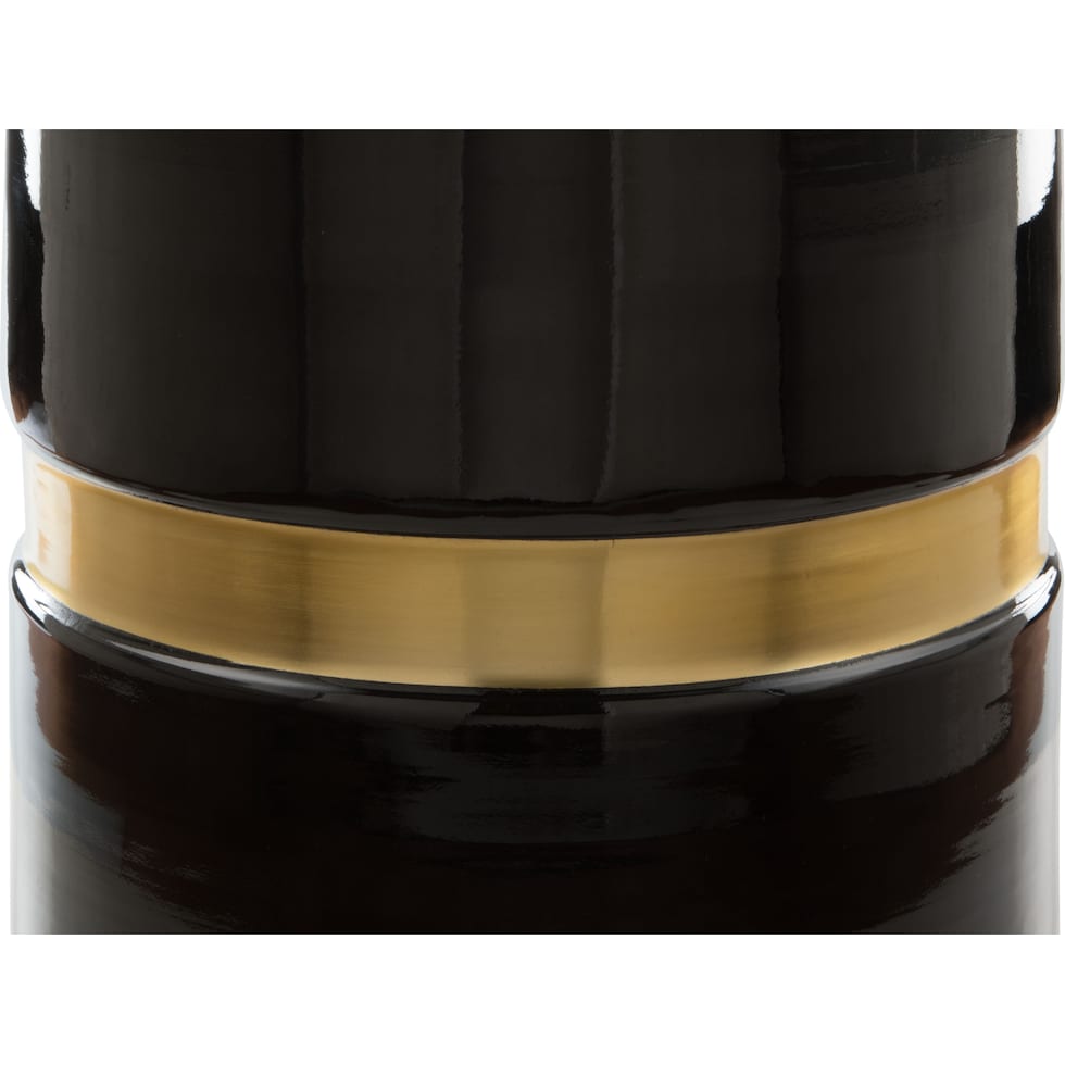 revlo black and gold side table   