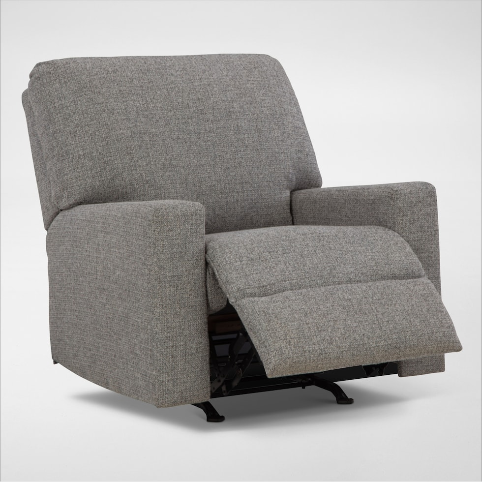 reydell gray recliner   