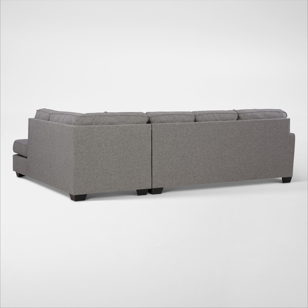 reydell gray sectional   