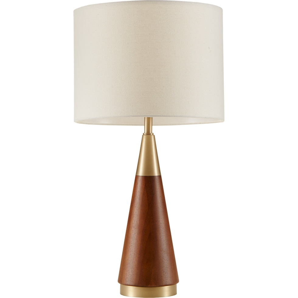 reyes dark brown table lamp   