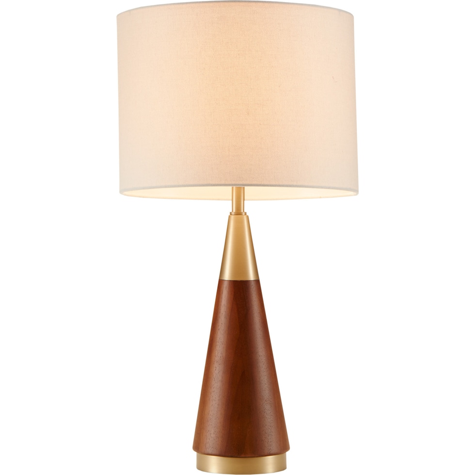 reyes dark brown table lamp   