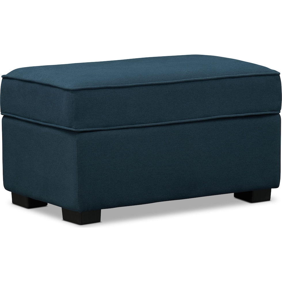 rhea blue ottoman   