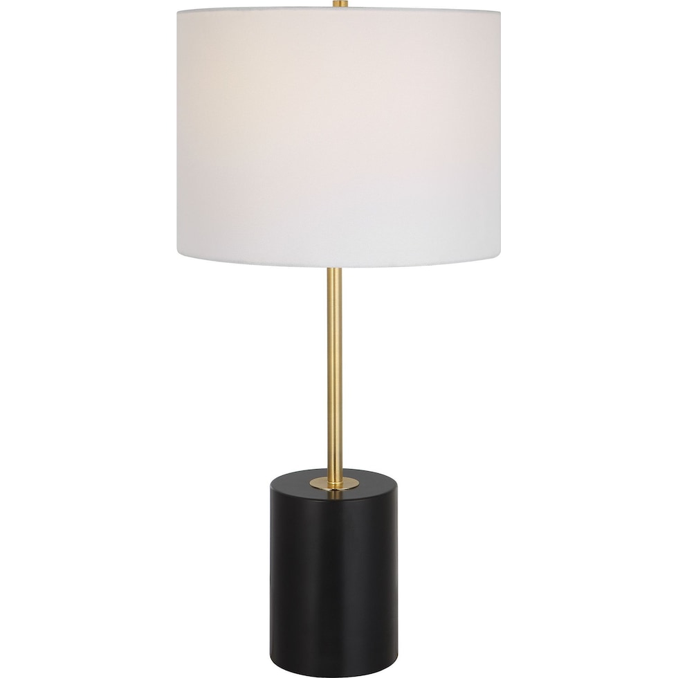 rhiannon matte black lamp   