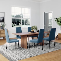 rhoda dark brown dining table   