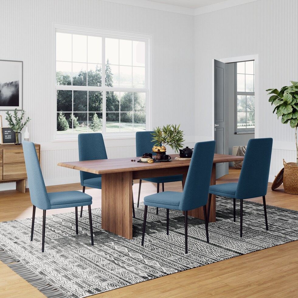 rhoda dark brown dining table   