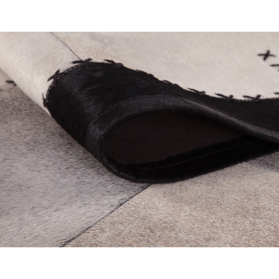 Rhys Area Rug Black and Ivory American Signature Furniture