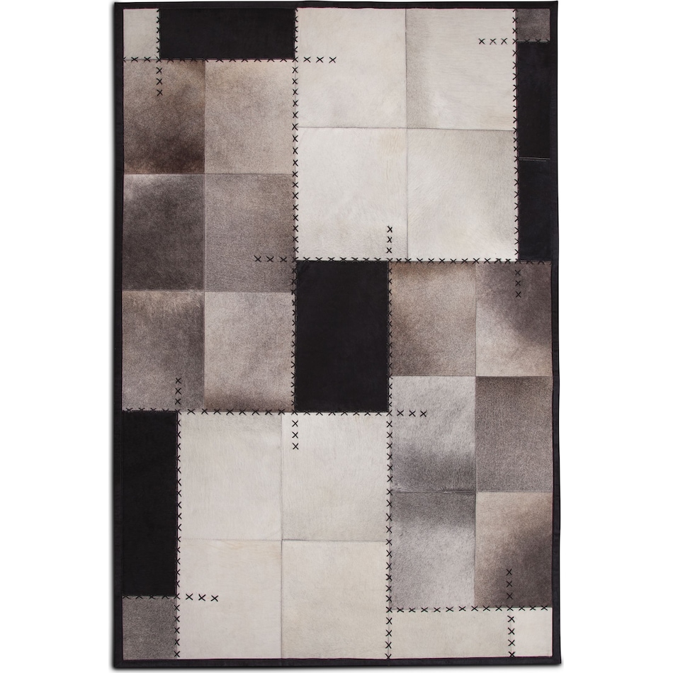 rhys black and ivory area rug  x    