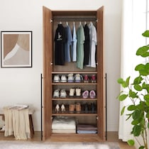 rian light brown wardrobe   