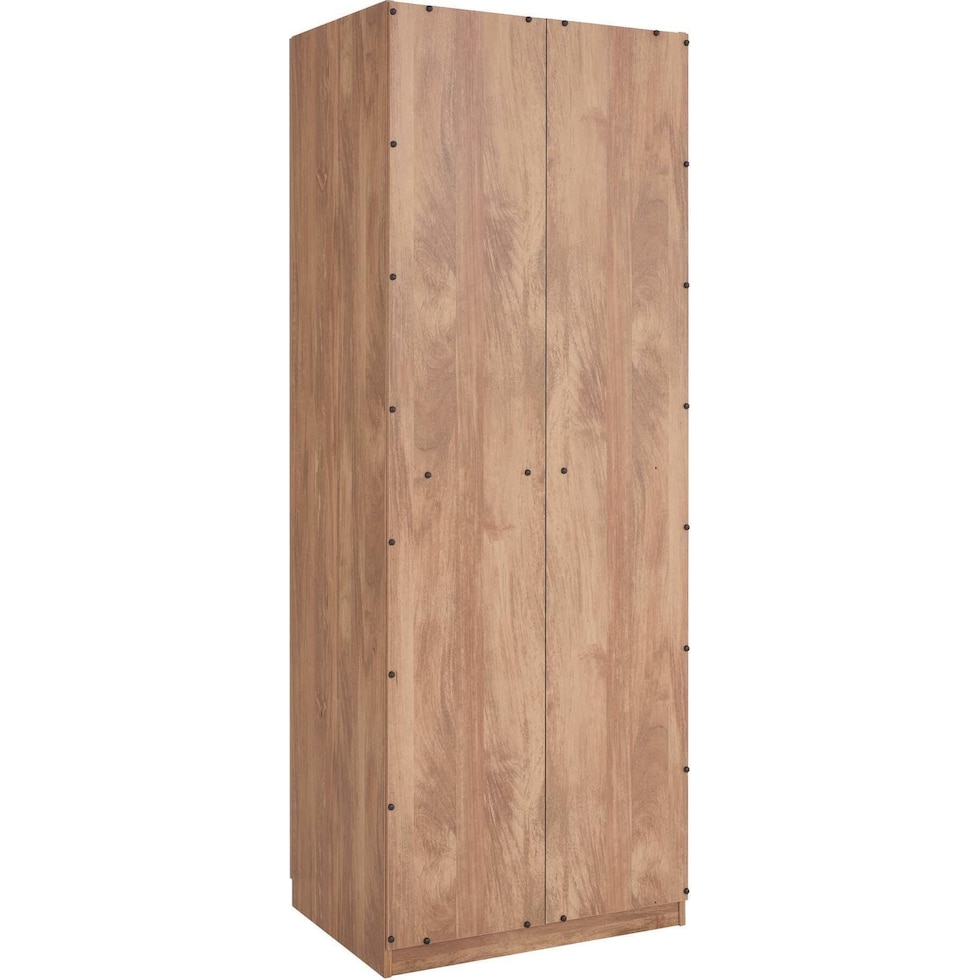rian light brown wardrobe   