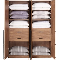 rian light brown wardrobe   