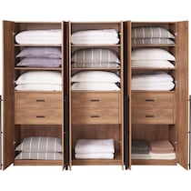 rian light brown wardrobe   