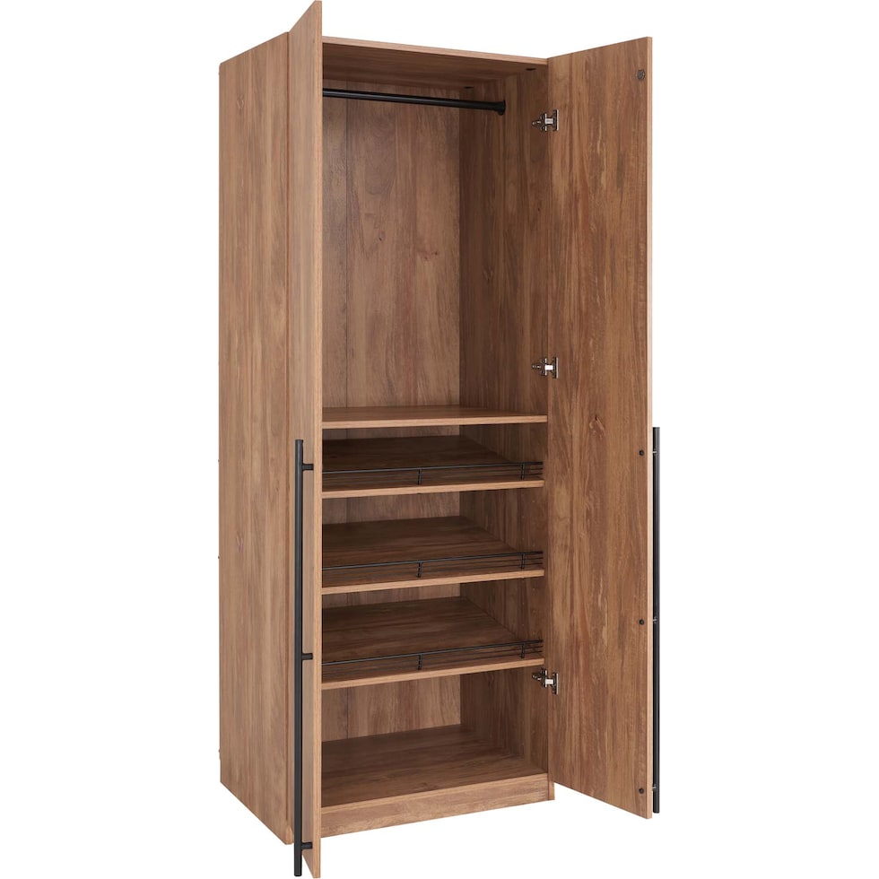 rian light brown wardrobe   