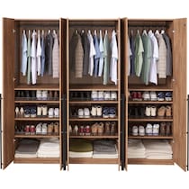 rian light brown wardrobe   