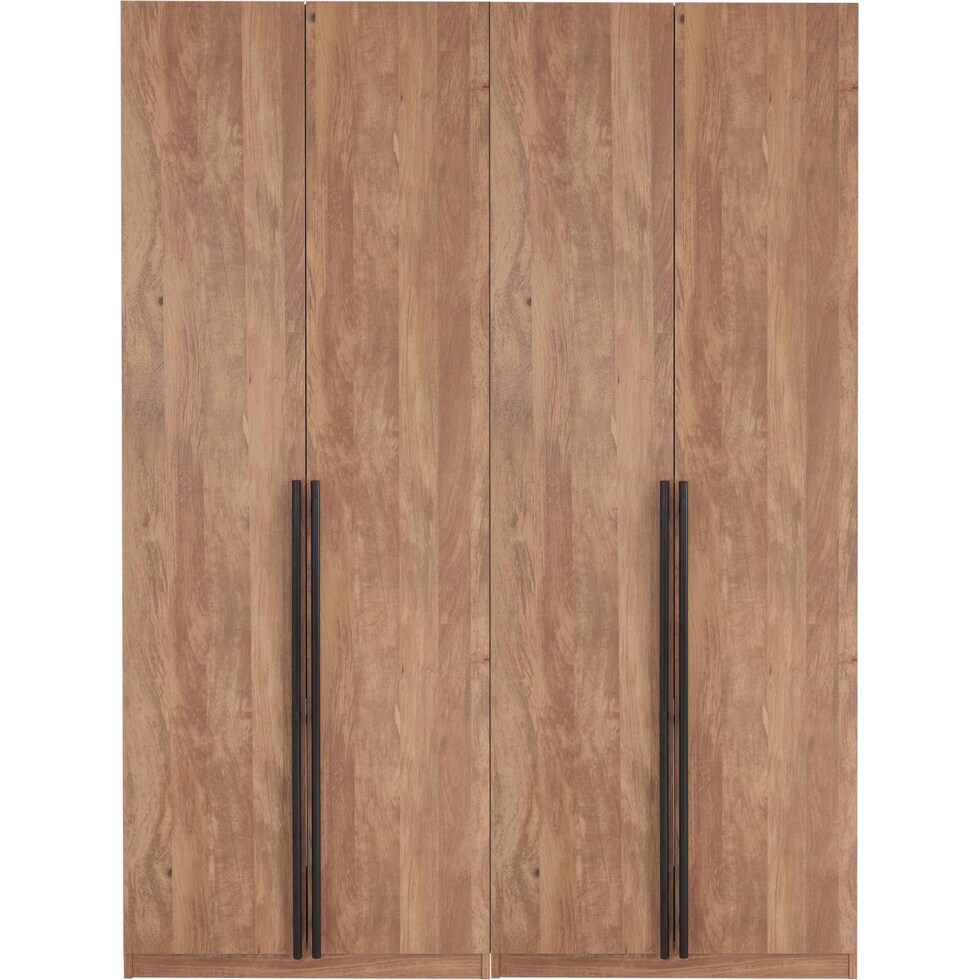 rian light brown wardrobe   