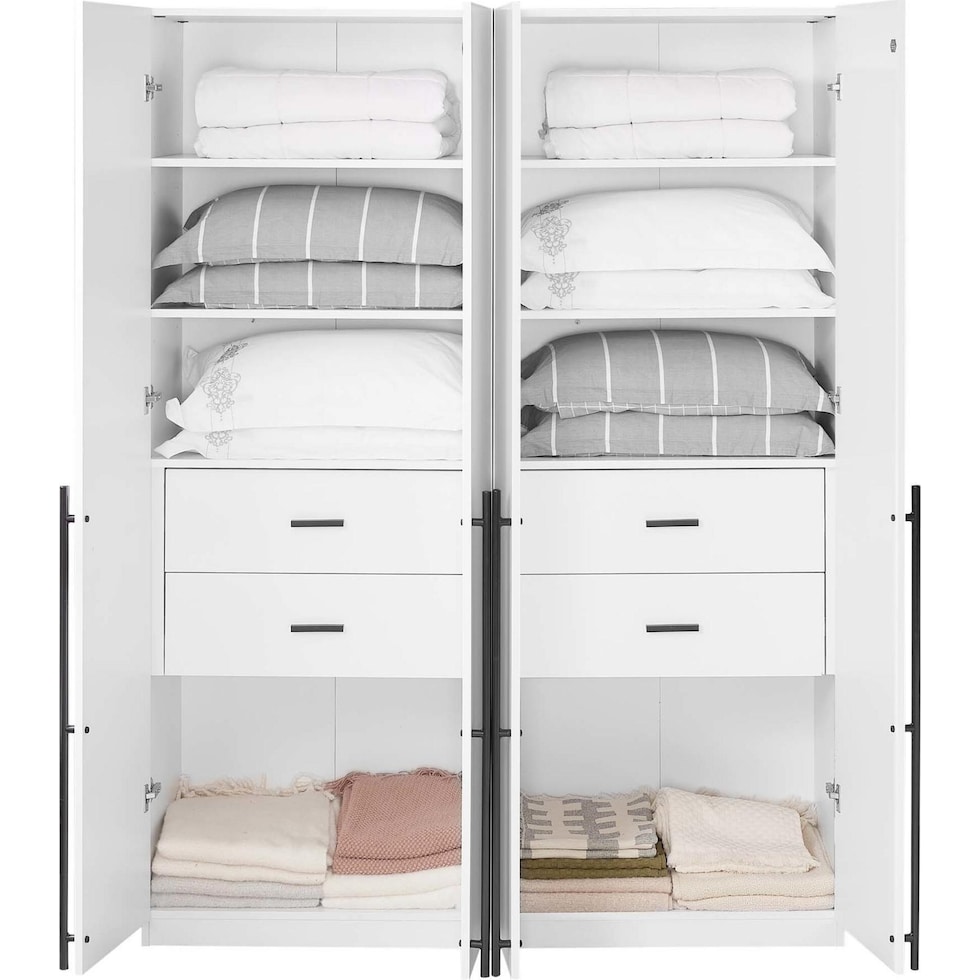 rian white wardrobe   