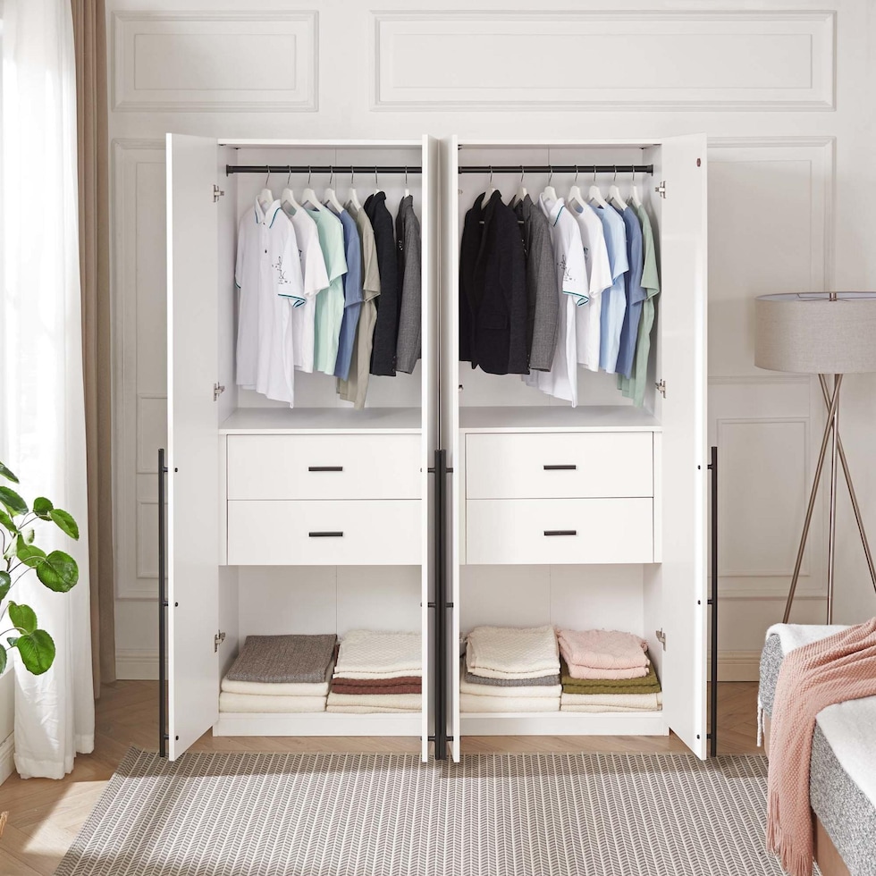rian white wardrobe   