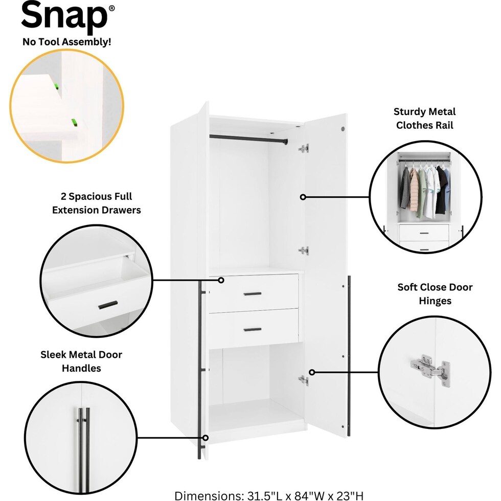 rian white wardrobe   