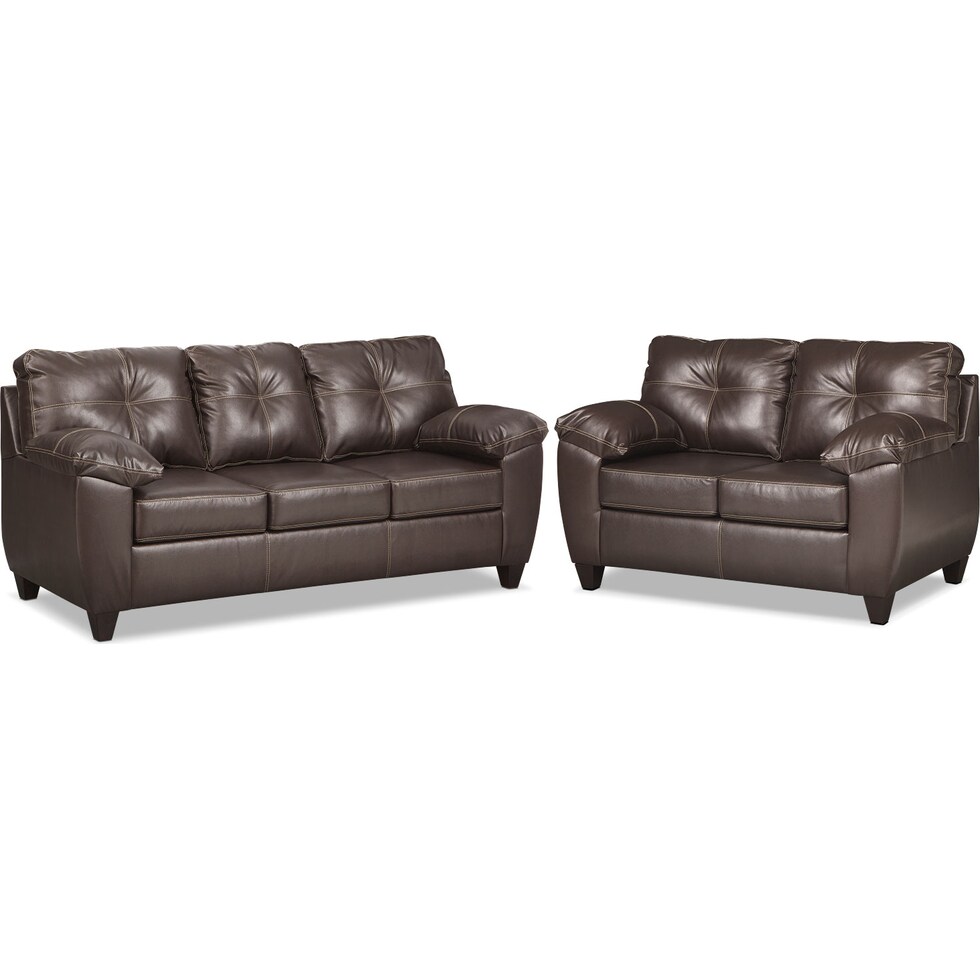 ricardo brown living room dark brown  pc living room   
