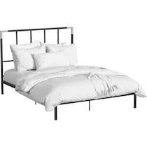 rico black queen bed   