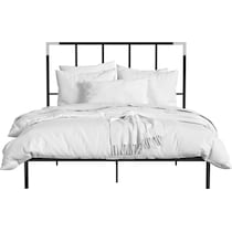 rico black queen bed   