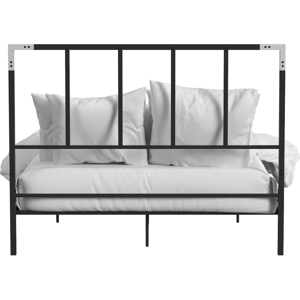 rico black queen bed   