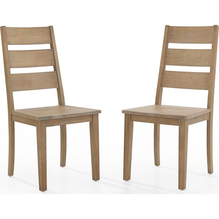 Ridgeline Set of 2 Dining Chairs - Brown