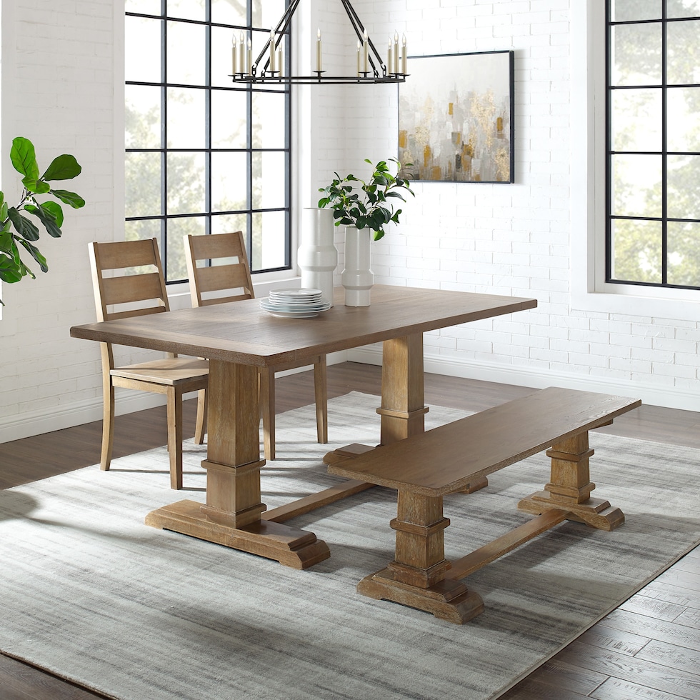 ridgeline light brown  pc dining room   