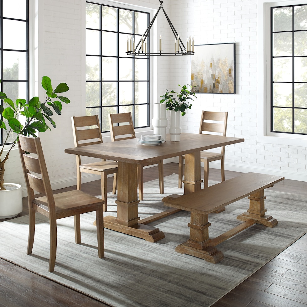 ridgeline light brown  pc dining room   