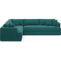 ridley blue sectional   