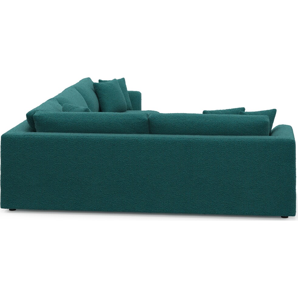 ridley blue sectional   