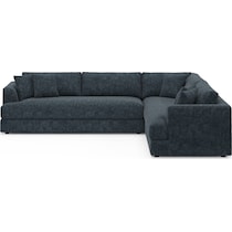 ridley blue sectional   